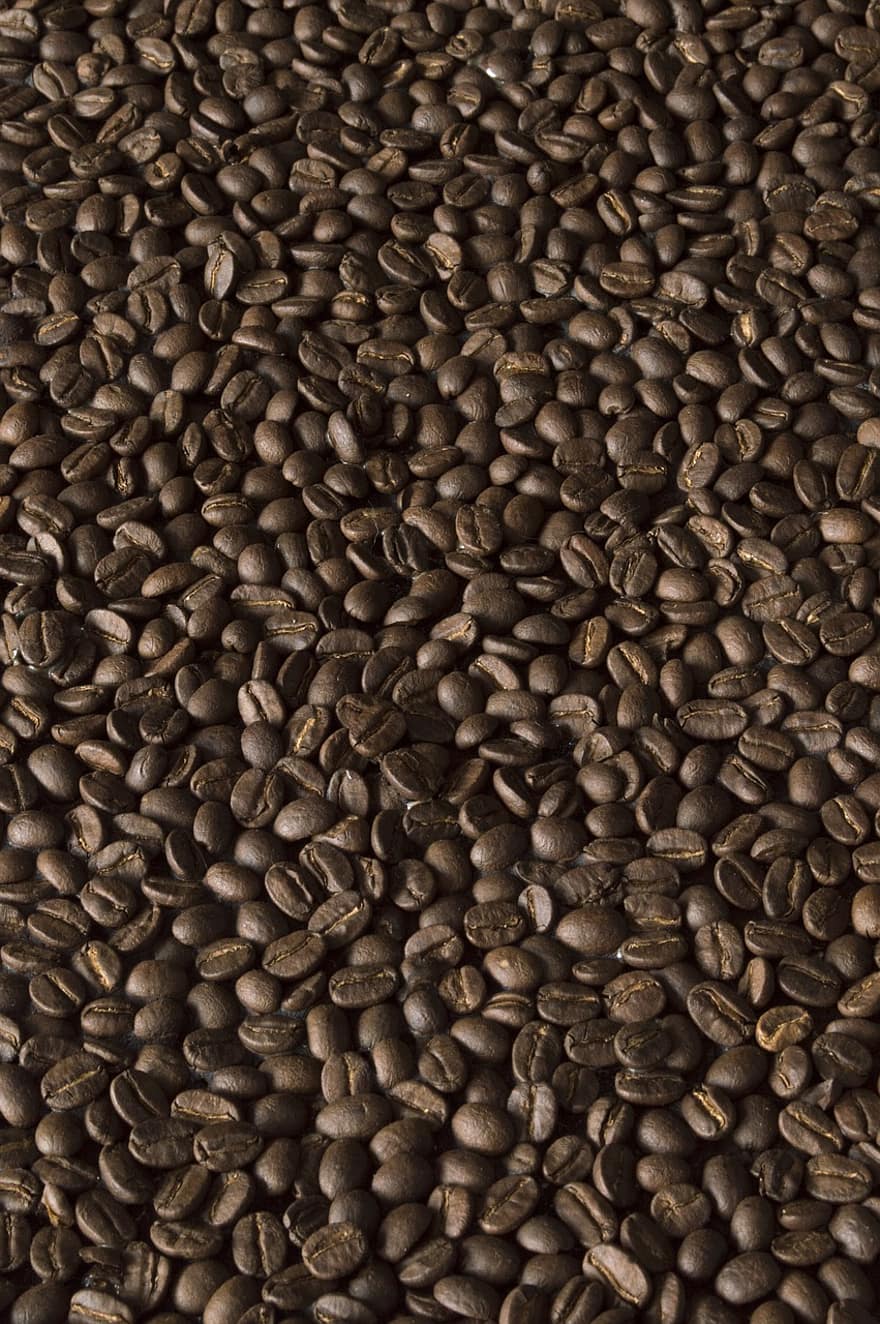 café, grains de café, texture, rôti