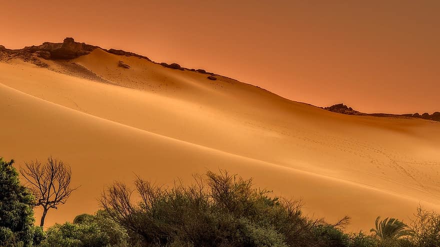 poušť, písečné duny, písek, duna, Příroda, krajina, Afrika