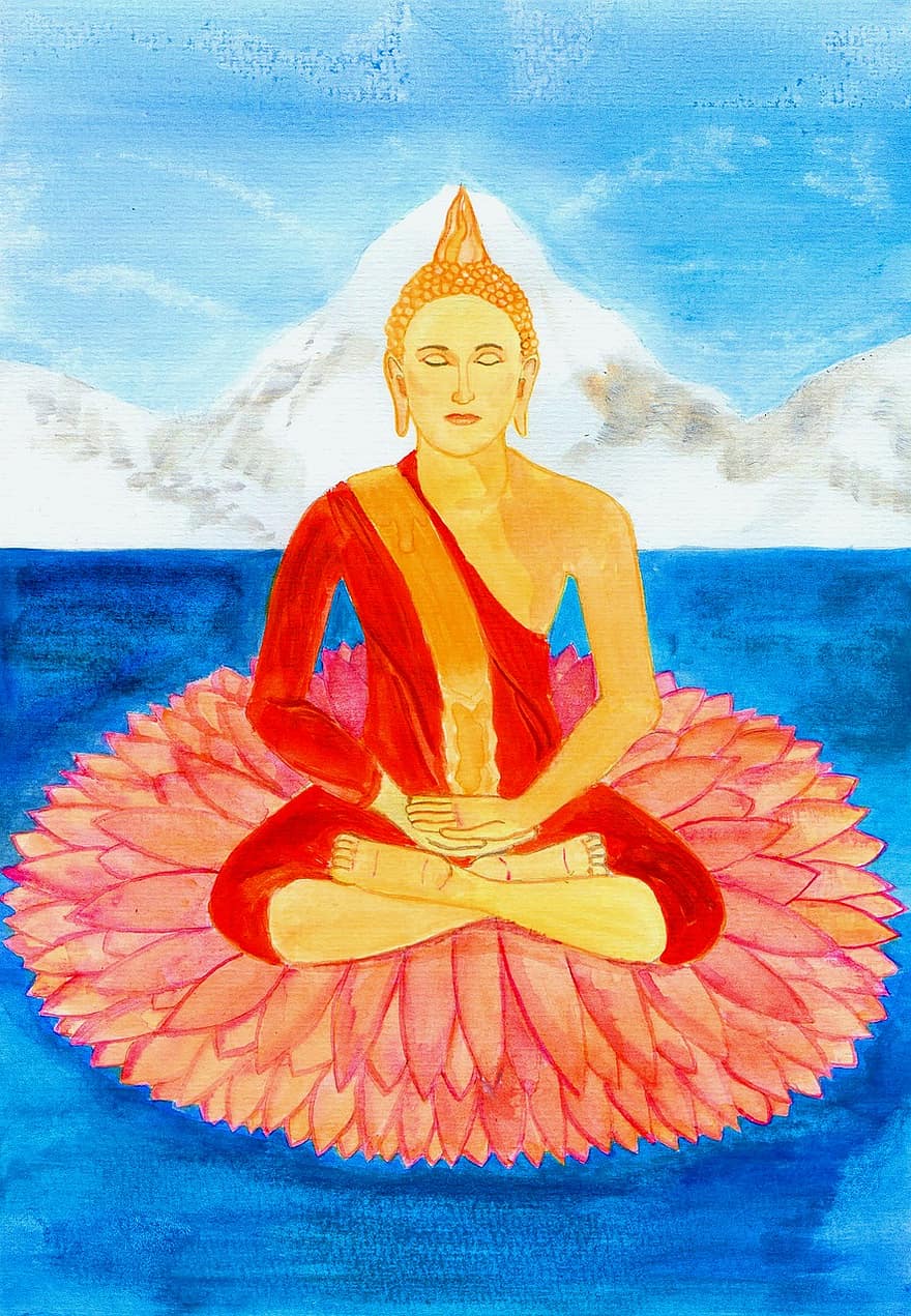 buddha, lotosas, dvasingumas, budizmas, jūros