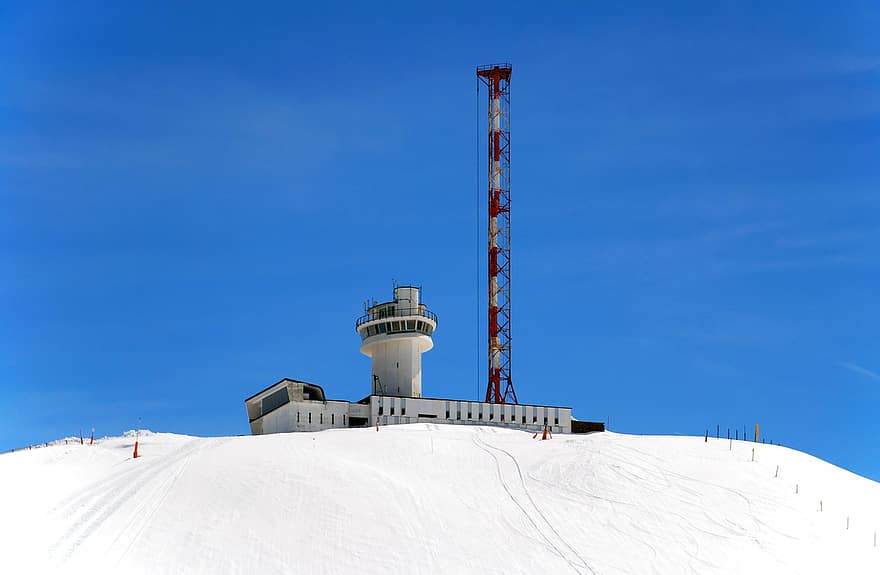 edificio, nieve, arquitectura, monitor, colina, montaña, ze, blanco, clima, Francia, cielo