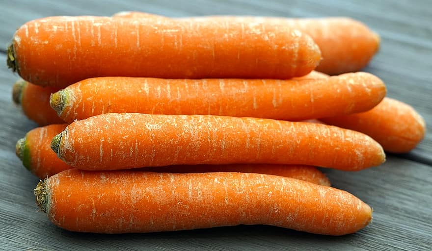 моркови, зеленчуци, морков, зеленчук, свежест, храна, едър план, здравословно хранене, органичен, дърво, вегетарианска храна
