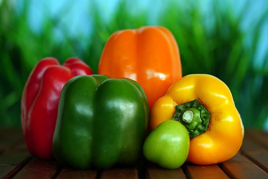 grönsaker, paprika, organisk, hälsosam