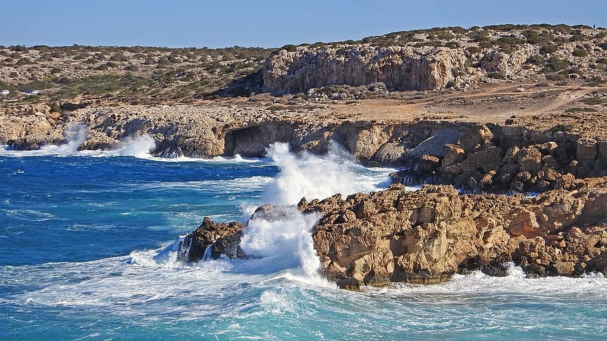 onades, Costa, mar, roques, aigua, platja, oceà, a l'aire lliure, línia de costa, penya-segat, rock