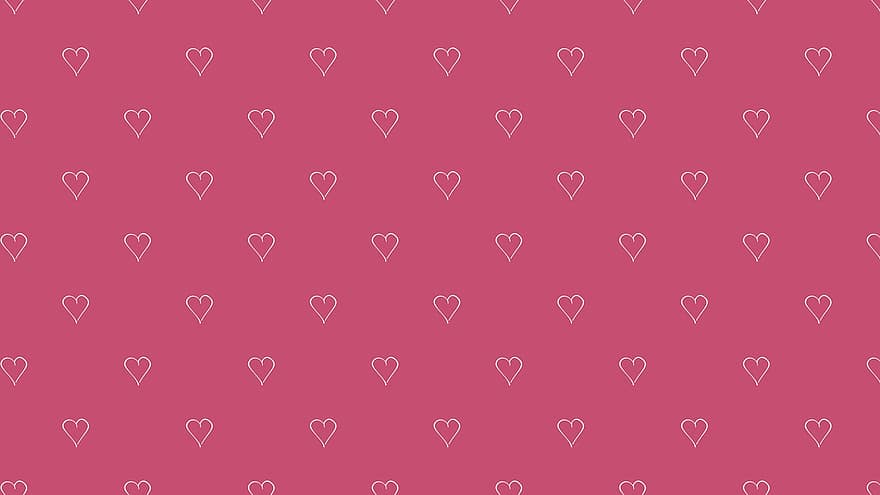 hjärtan, rosa, kärlek, romantisk, valentine, alla hjärtans dag, klotter, ritad för hand, linjekonst, design, mönster