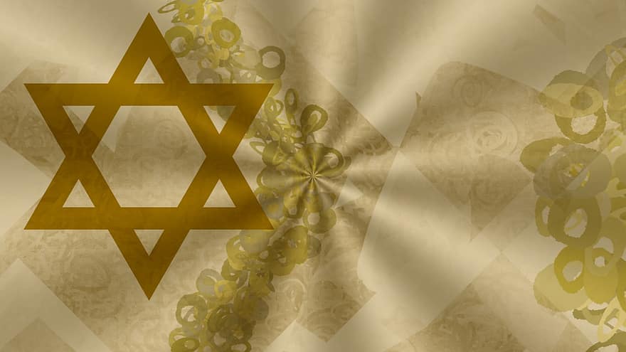 stella di Davide, oro, design, Marrone, kiddush, giudaismo, Pasqua ebraica, rosh hashana, Tishrei, Magen David, Sigillo di Salomone