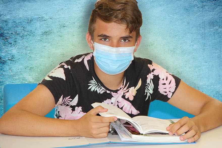 Student, Face Mask, Books, Learn, Education, Knowledge, Pandemic, Epidemic, School, Read