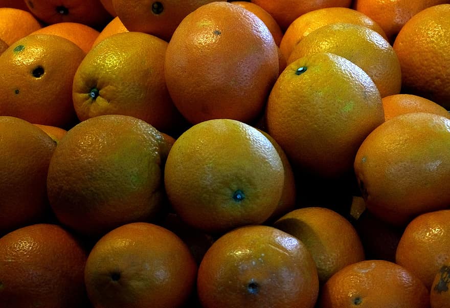 Orangen, Früchte, reife Früchte, Markt