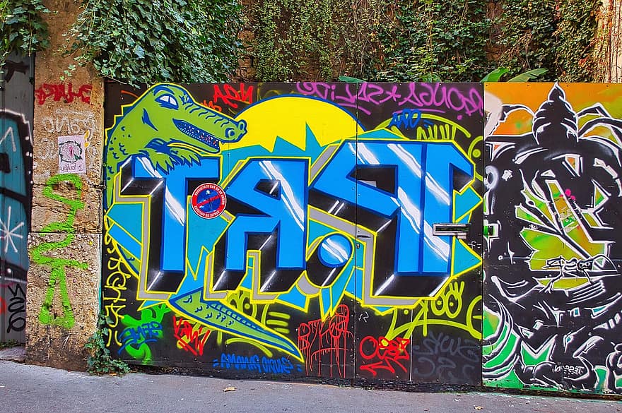 graffiti, urban kunst, kunst, by-, by, maleri, spray, Bombe kunst, kunstnerisk, skilt, multi farvet