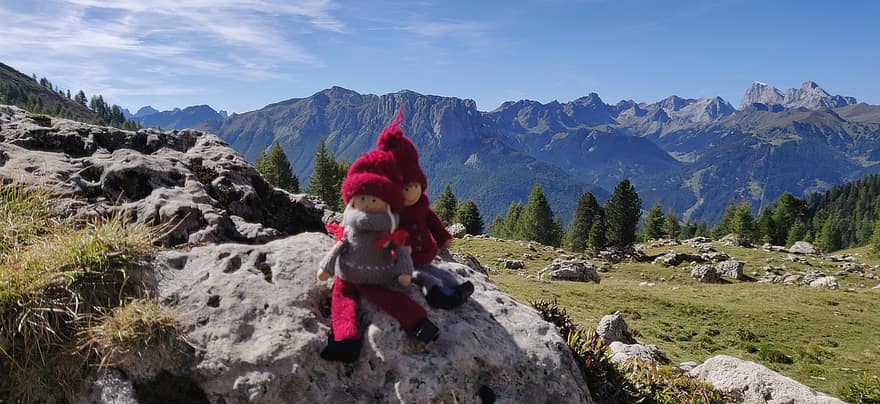 การธุดงค์, ภูเขา, ตุ๊กตา, Dolomites, ประชุมสุดยอด, ธรรมชาติ