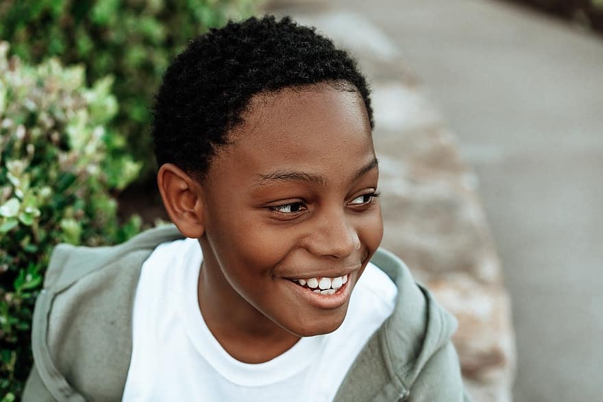 Kid, Child, African American, Happy, Outdoor, Portrait, Boy, smiling, one person, african ethnicity, happiness
