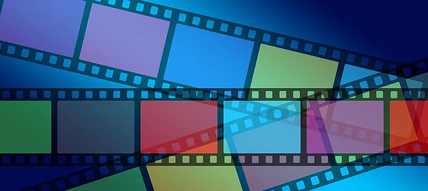 vídeo, película, tira de película, vistoso, color, término análogo, grabación, imagen, película de diapositivas, proyector, proyector de cine