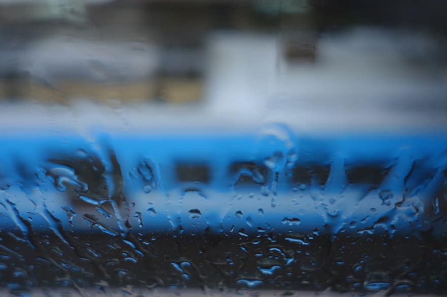 窓、ガラス、雨滴、雨、濡れている、水、水滴、雨水、表面、ドロップ、きらきら