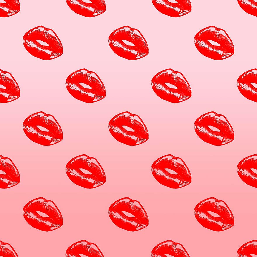 liefde, vorm, romance, abstract, desktop, lippen, scrapbooking, roze, Valentijnsdag, kisses, Slaan