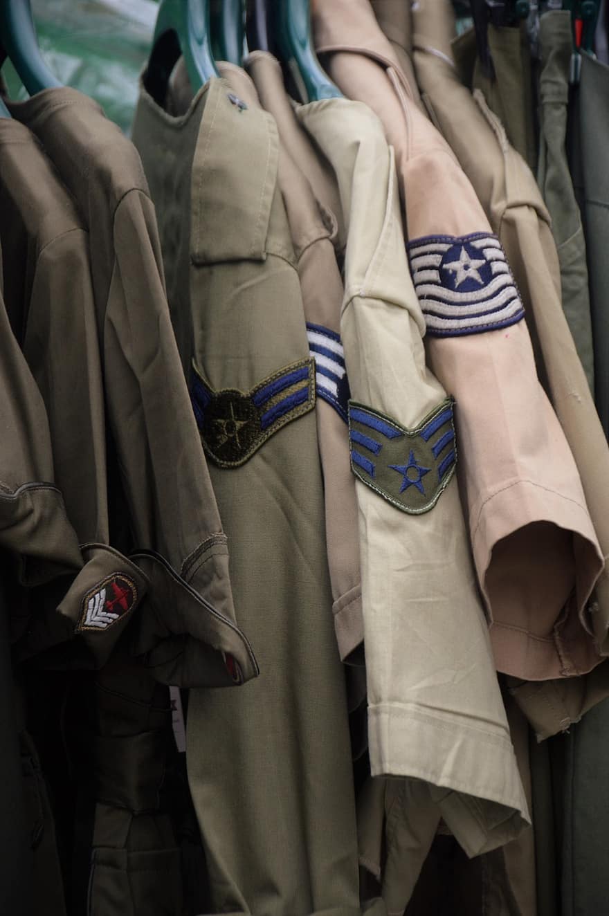 garderobe, militær uniform, Hærens skjorter