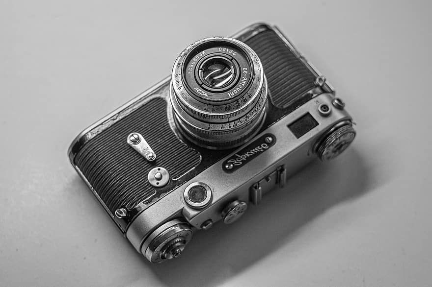 kamera, lensa, analog, fokus, film, rana, manual, Zorki, alat pengukur jarak sasaran, klasik, vintage