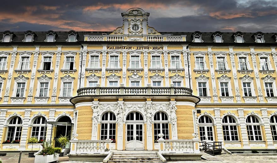 Maximilian Hotel, hotell, byggnad, landmärke, Fasad, historisk, arkitektur, regensburg