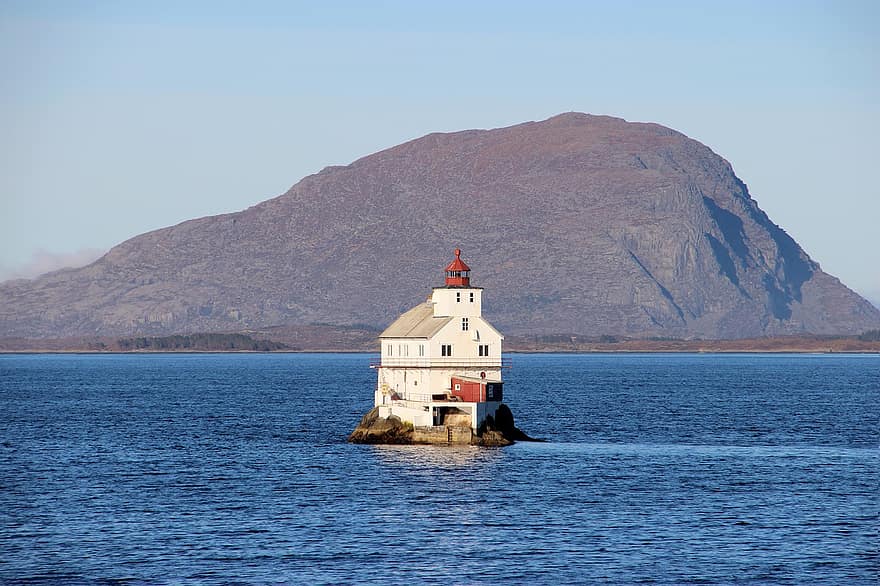 Lighthouse, Harbor, Waterfront, Bergen, Norway, Landscape, Europe, Architecture, Tourism, Travel, Landmark