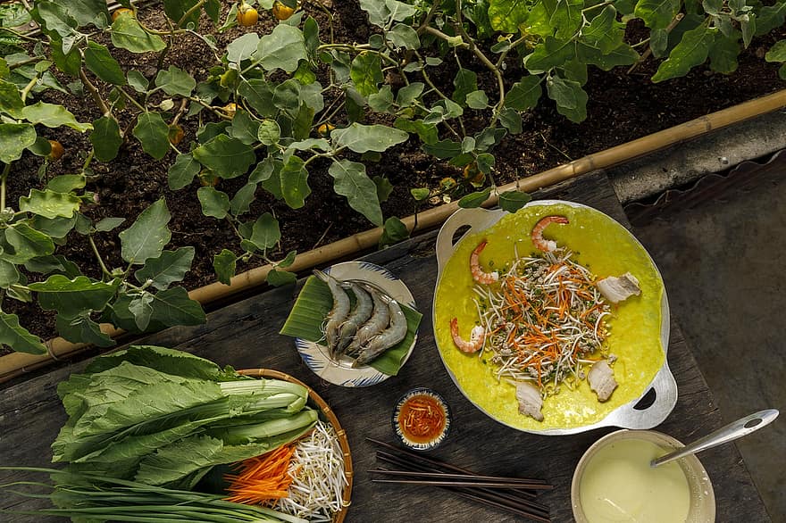 блюдо, Бань Ксео, питание, традиционный