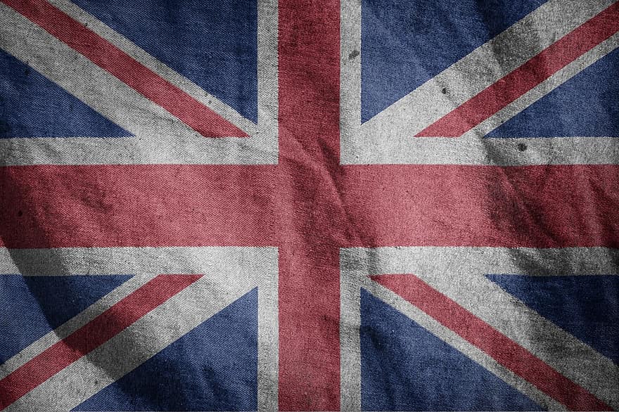 깃발, 영국, 그로 브리 티엔, 유럽, 타격, 국가, 화려한