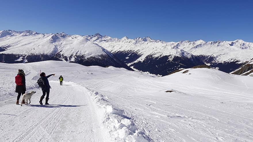 βουνά, χειμώνας, πεζοπορία, χειμερινή πεζοπορία, χιόνι, ορεινό πανόραμα, ορεινό τοπίο, βουνό, άθλημα, ακραία αθλήματα, περιπέτεια