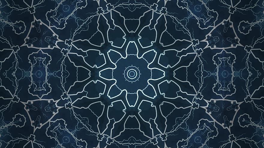 Mandala, Kaleidoskop, Ornament, Vorlage, Linien, abstrakt, Hintergrund, Design, Digital, Formen