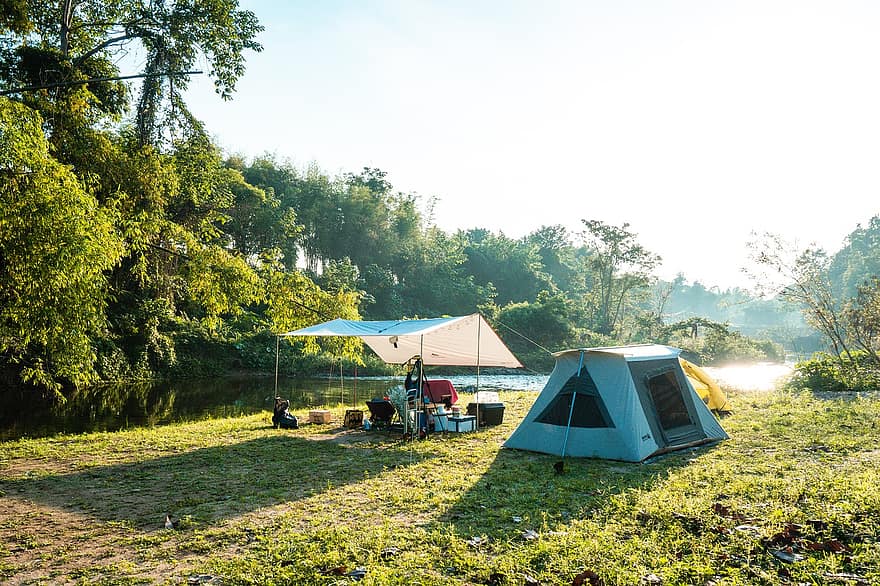 tenda, berkemah, di luar rumah, bumi perkemahan, tempat perkemahan, kamp, petualangan, rekreasi, Aktivitas rekreasi, di luar ruangan