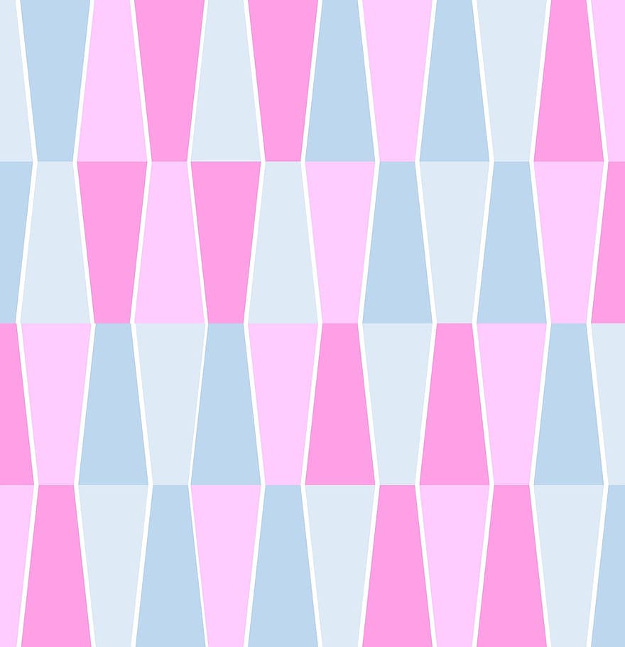 幾何学的な、パターン、設計、パステル、ピンク、青、淡い、淡いピンク、ベイビーブルー、砂時計、形