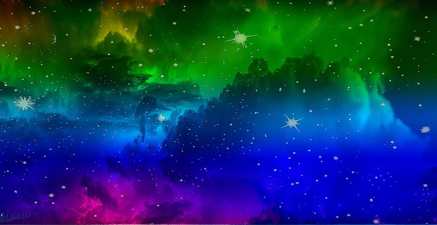 kosmosas, erdvė, visatos, žvaigždės, galaktika, kosminė, fantazija, dangus, astronomija, naktis, planetoje