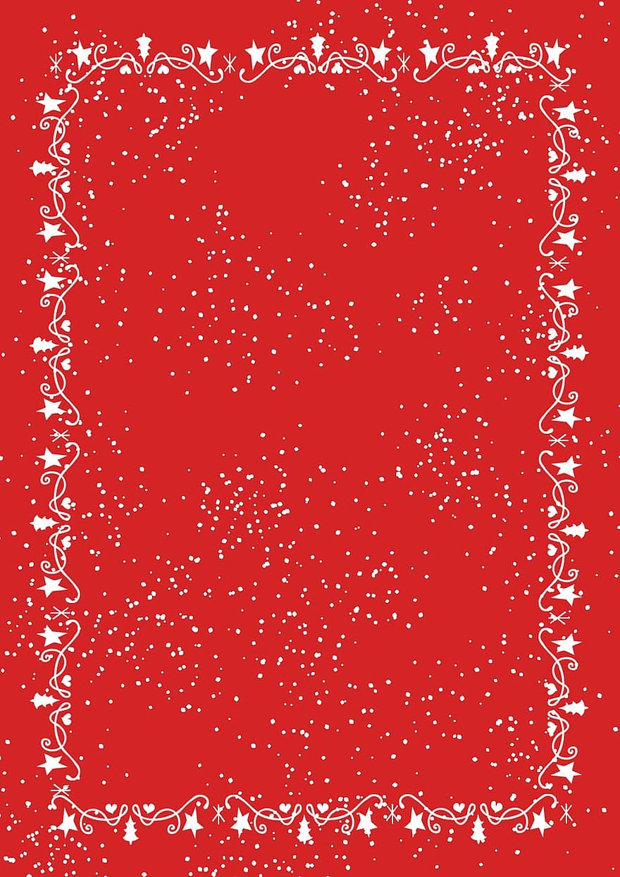 Template, Winter, Christmas, Xmas, Holiday, Snow, Sparkle, Bell, Star, Border, Background