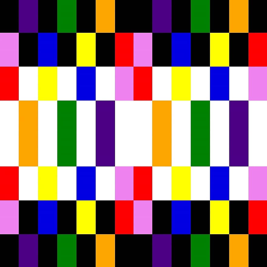 arc de Sant Martí, color, blocs, vermell, taronja, blanc, negre, groc, verd, violeta, índigo