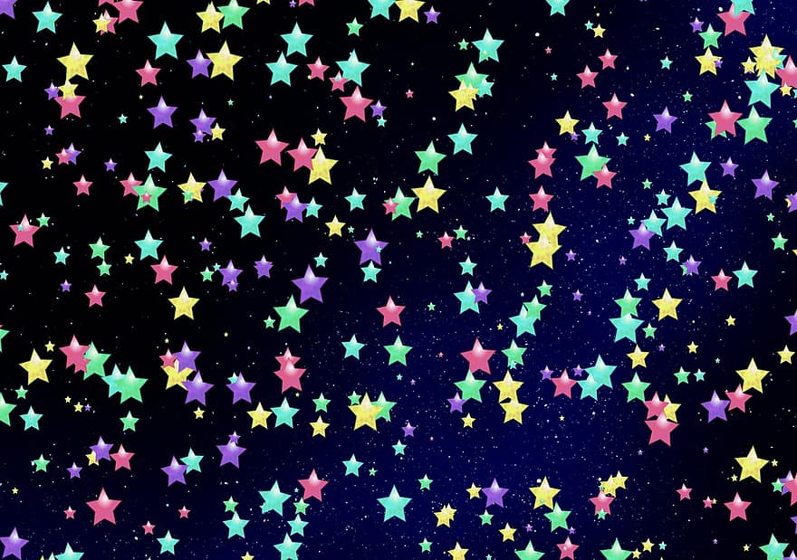 stjerne, himmel, grafisk, natt, bakgrunn, tekstur, struktur, mønster