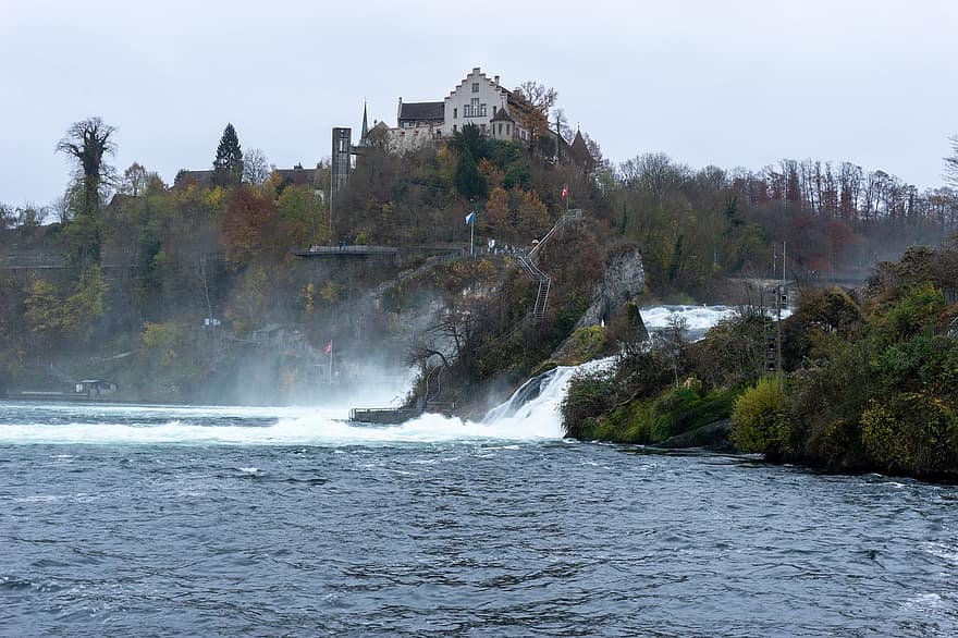 Rhine Falls, Switzerland, Waterfall, Schaffhausen, Nature