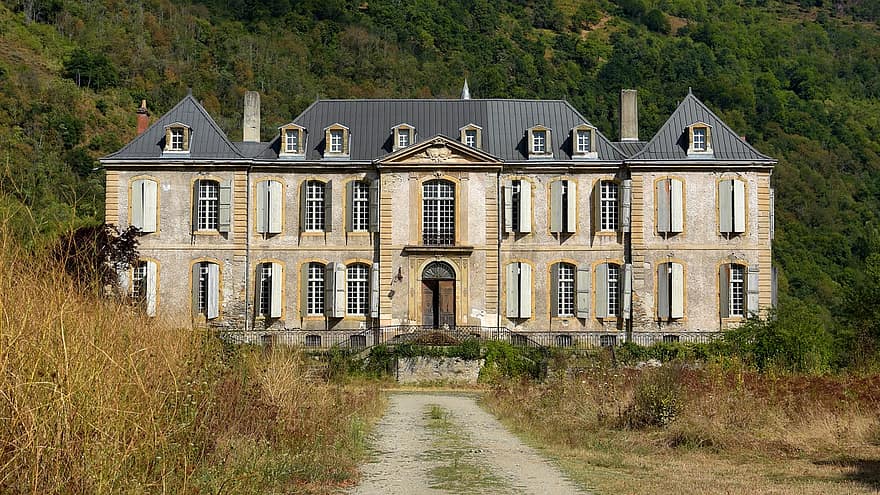 zámek, architektura, Château De Gudanes, hrad, Dům, budova, vlastnictví, mezník, středověký, historický