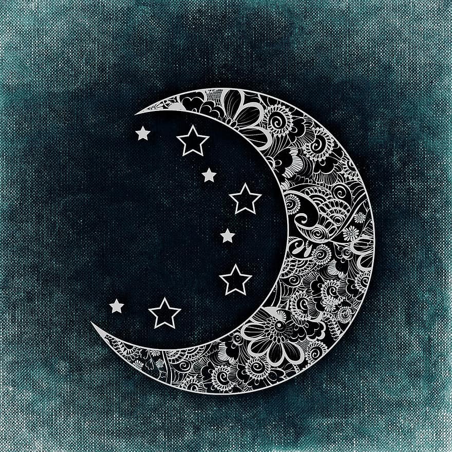 måne, stjärna
