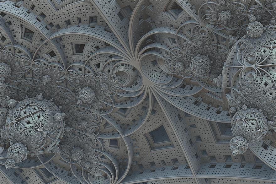 fractal, 3d, thiết kế, tưởng tượng, tương lai, quả cầu, cấu trúc