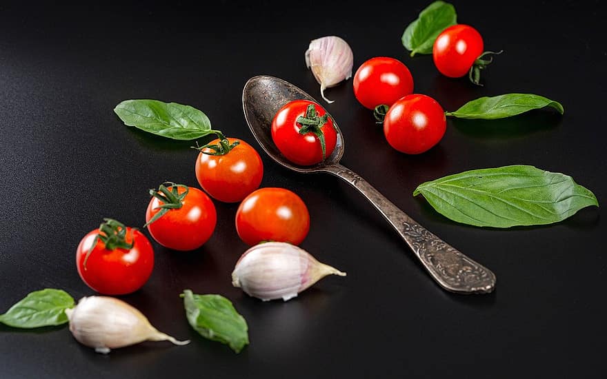 tomater, Ingredienser, vitlök