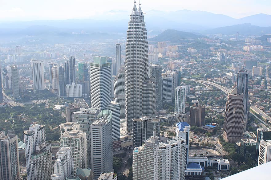 Malàisia, paisatge urbà, ciutat, edificis, urbà, metròpolis, gratacels, horitzó urbà, arquitectura, lloc famós, exterior de l'edifici