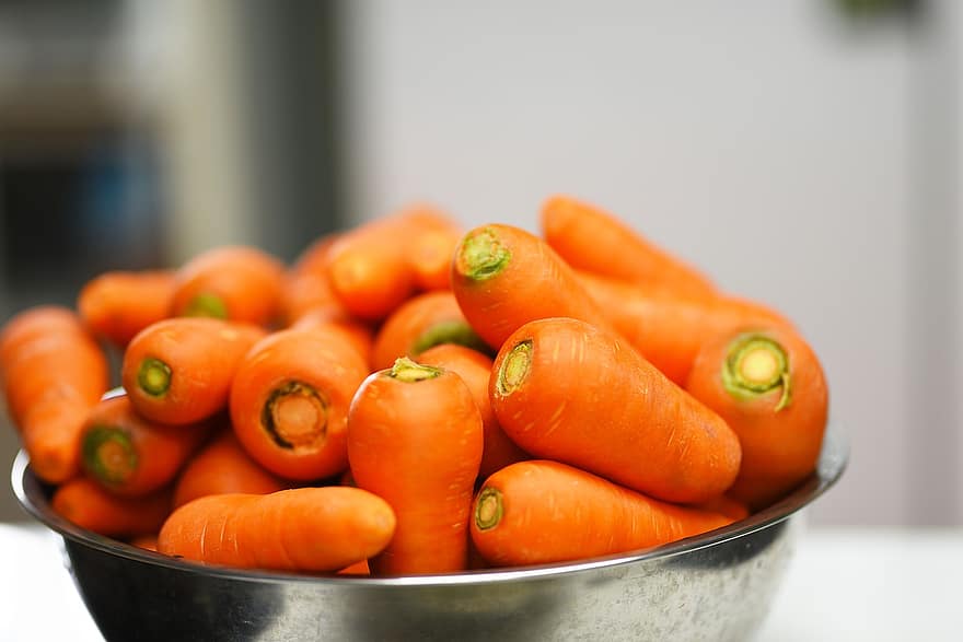 морковь, овощи, овощной, свежесть, питание, здоровое питание, крупный план, органический, Вегетарианская еда, сельское хозяйство, лист