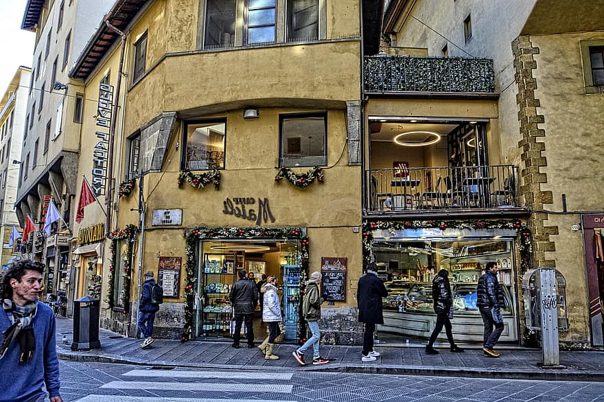 Firenze, by, gade, Italien