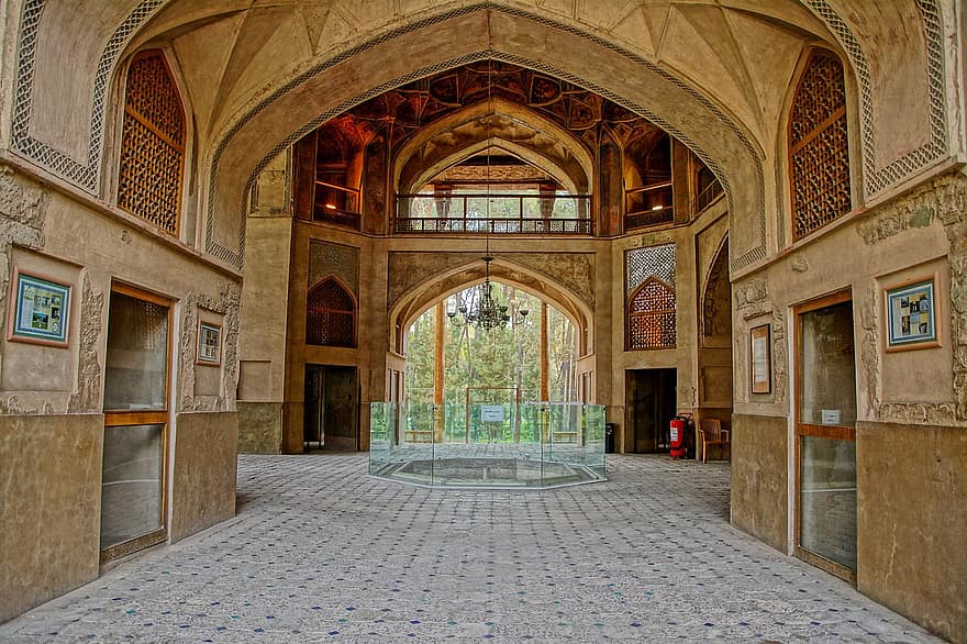 ich rannte, Persien, Kultur, Gebäude, isfahan, die Architektur, berühmter Platz, Religion, Kulturen, alt, drinnen