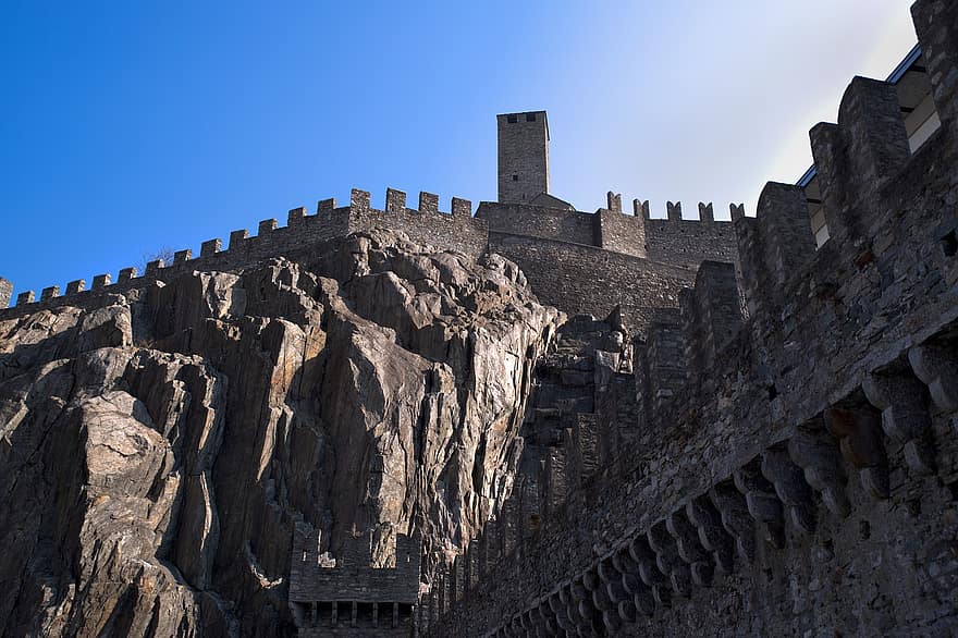 benteng, batu, batuan dasar, menara, Kastil, historis, dinding, dinding bermenara, Arsitektur, tempat terkenal, sejarah