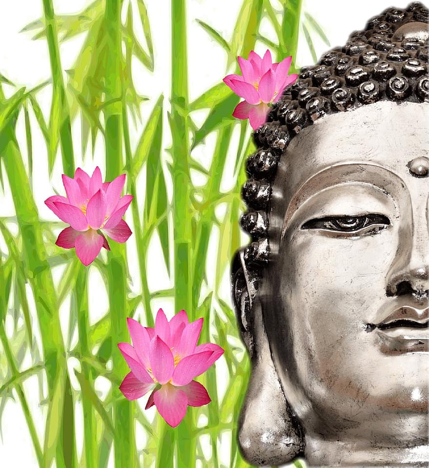Buda, Budizm, lotus, meditasyon, Asya, inanmak, fernöstlich, din, şekil, yüz, heykel