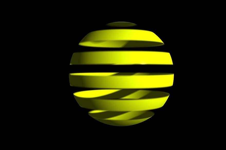 esfera, anillos, diseño, circulo, espacio, redondo