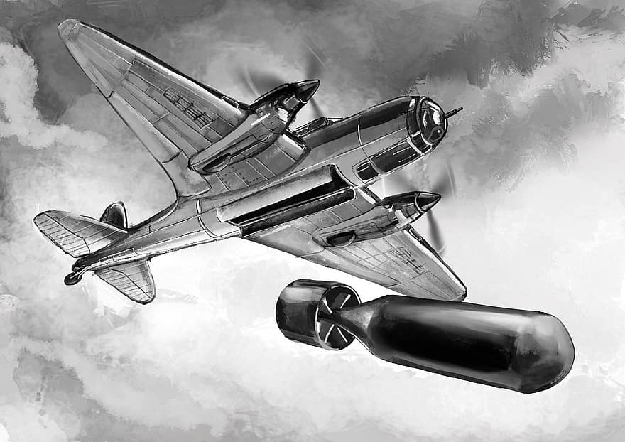 dia de la victòria, avió de guerra, Victòria d'avió, bombarder, vol, avió al cel, Avions soviètics, 9maâ, 9 de maig, cel, victòria