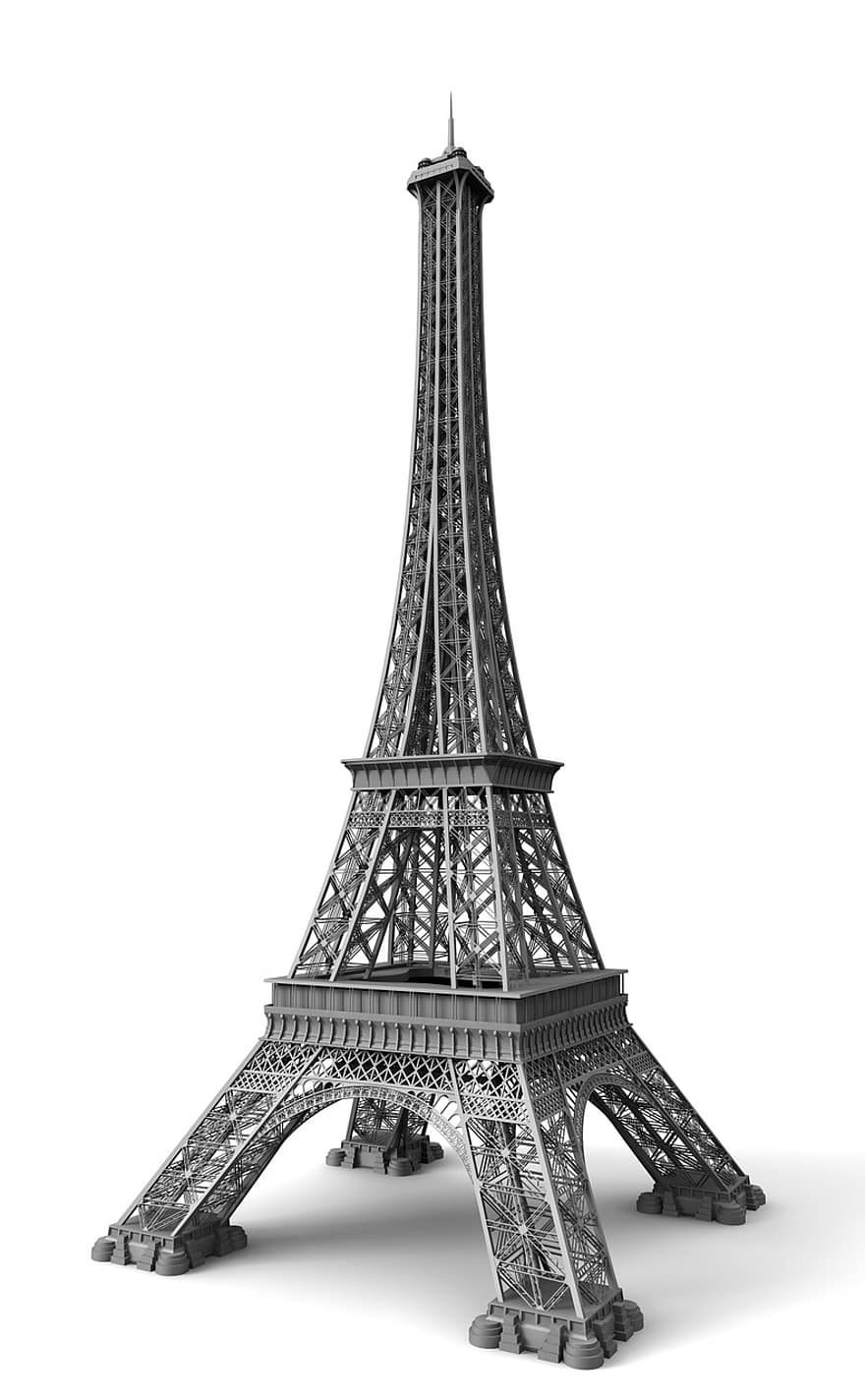 Eiffeltornet, paris, eifel, frankrike