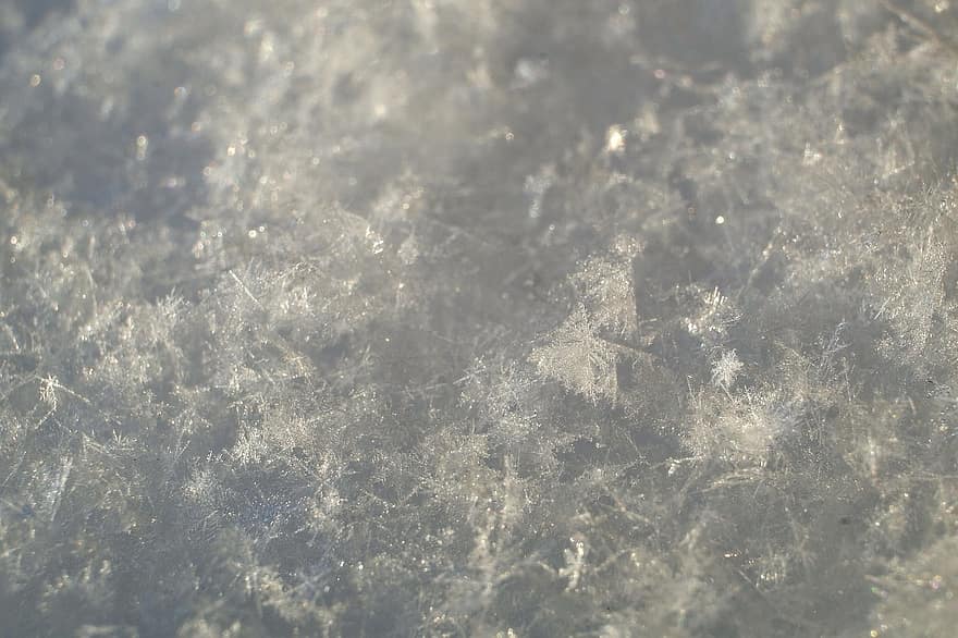 Schnee, Schneeflocken, Winter, Makro, Frost, Hintergründe, abstrakt, Nahansicht, Muster, Blau, Hintergrund