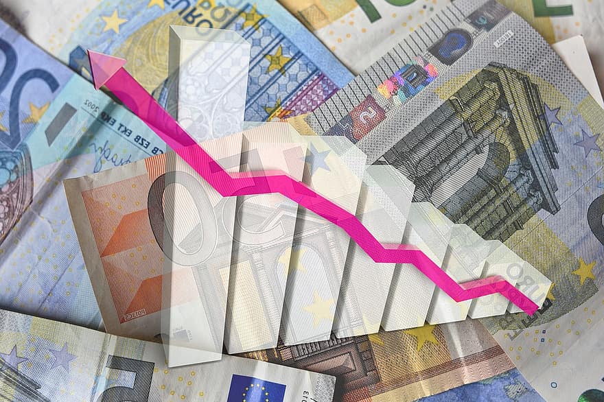 मुद्रास्फीति, यूरो, अर्थव्यवस्था, कीमतों, पैसे, मुद्रा, ग्राफ, चार्ट, वित्त, पृष्ठभूमि, बैंकिंग