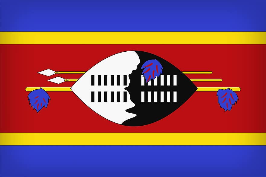 Swazilands flagg, land, fargerik, banner, flagg, regjering, design, nasjonal, symbol, nasjon, ikon