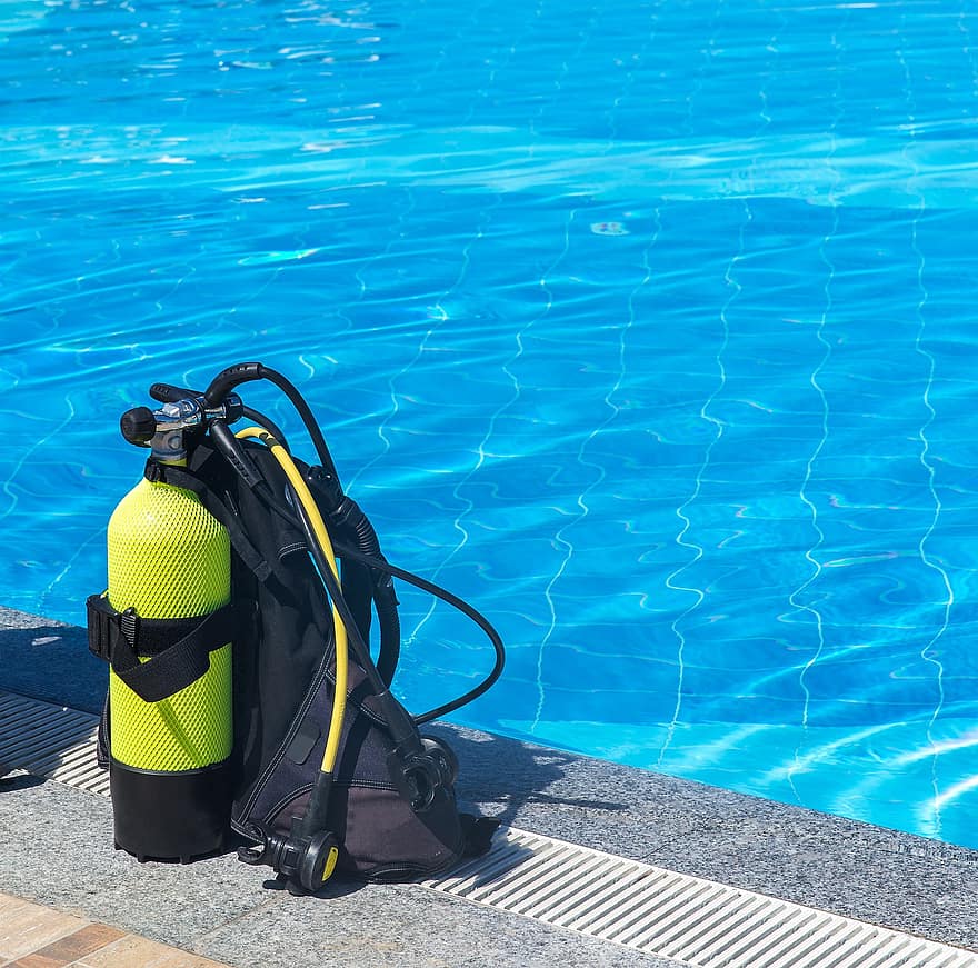 Diving Equipment, Swimming Pool, Diver Training, Pool