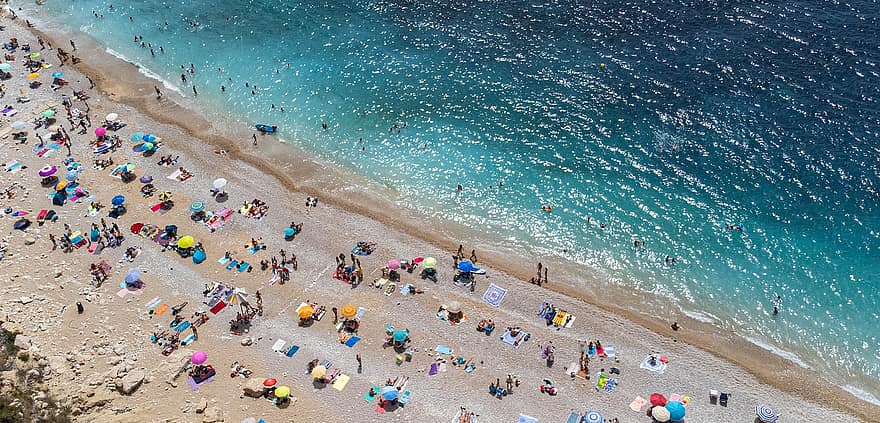 Beach, Vacation, Travel, Nature, Bathing Holidays, Sea, Spain, Pebble Beach, Water, Ocean, Costa